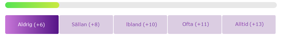 illustarion av en femskalig skala
